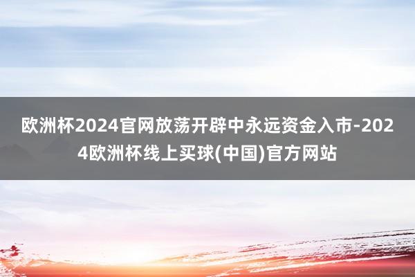 欧洲杯2024官网放荡开辟中永远资金入市-2024欧洲杯线上买球(中国)官方网站