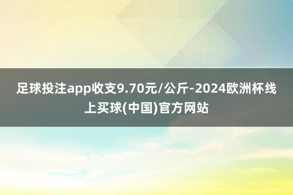 足球投注app收支9.70元/公斤-2024欧洲杯线上买球(中国)官方网站