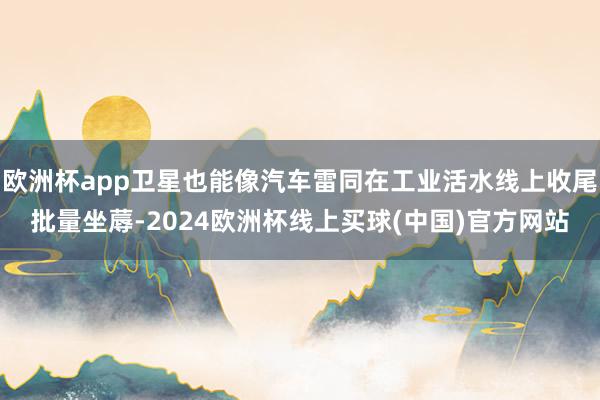 欧洲杯app卫星也能像汽车雷同在工业活水线上收尾批量坐蓐-2024欧洲杯线上买球(中国)官方网站