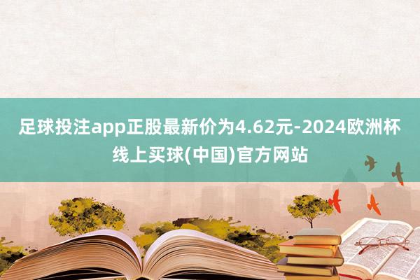 足球投注app正股最新价为4.62元-2024欧洲杯线上买球(中国)官方网站